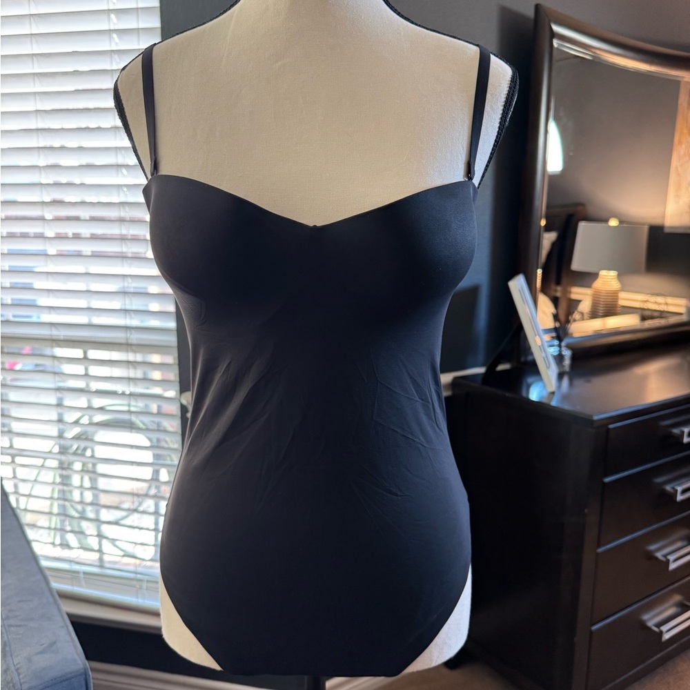 SKIMS Black Underwire Bodysuit